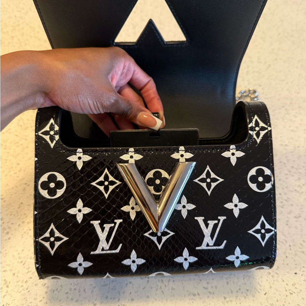 Louis Vuitton Monogram Black and White Shoulder Bag